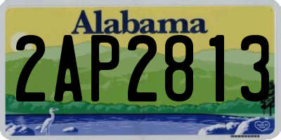 AL license plate 2AP2813