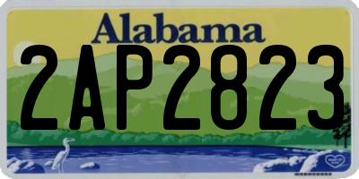 AL license plate 2AP2823