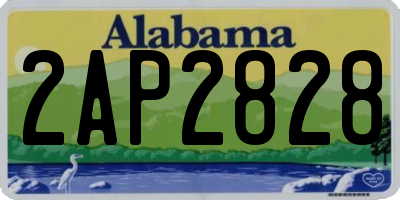 AL license plate 2AP2828
