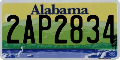 AL license plate 2AP2834
