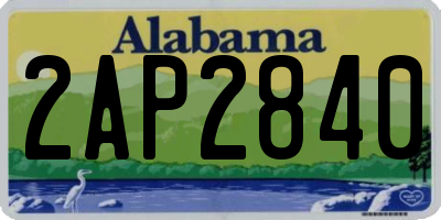 AL license plate 2AP2840