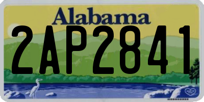 AL license plate 2AP2841