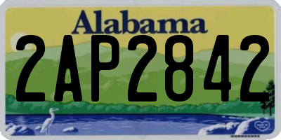 AL license plate 2AP2842