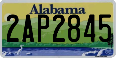 AL license plate 2AP2845
