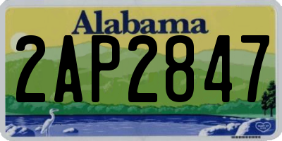 AL license plate 2AP2847