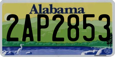 AL license plate 2AP2853