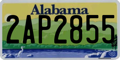 AL license plate 2AP2855