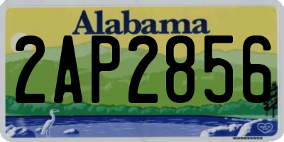 AL license plate 2AP2856