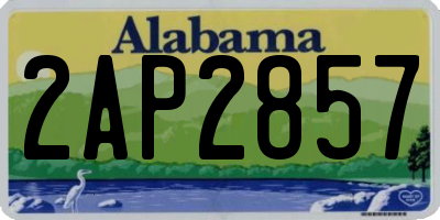 AL license plate 2AP2857