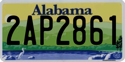 AL license plate 2AP2861