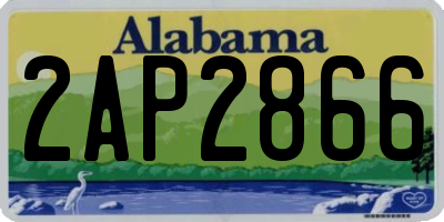 AL license plate 2AP2866