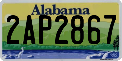 AL license plate 2AP2867