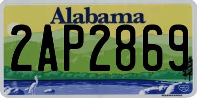 AL license plate 2AP2869