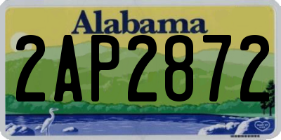 AL license plate 2AP2872