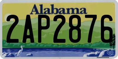 AL license plate 2AP2876