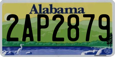 AL license plate 2AP2879
