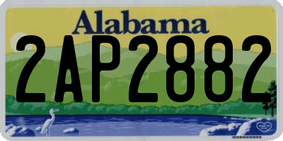 AL license plate 2AP2882