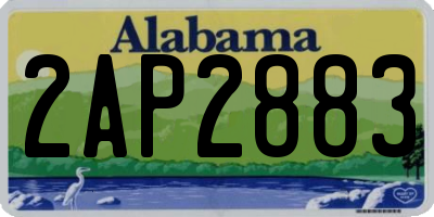 AL license plate 2AP2883