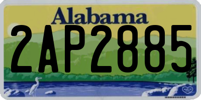 AL license plate 2AP2885