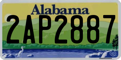AL license plate 2AP2887