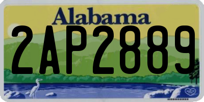 AL license plate 2AP2889