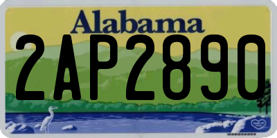 AL license plate 2AP2890