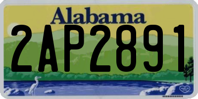 AL license plate 2AP2891