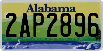 AL license plate 2AP2896