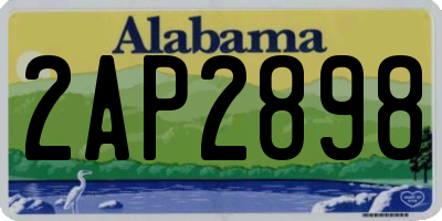 AL license plate 2AP2898