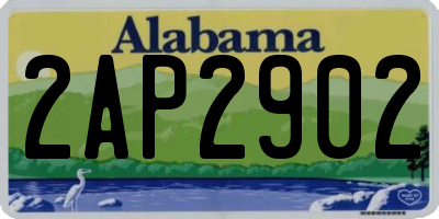 AL license plate 2AP2902