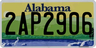 AL license plate 2AP2906