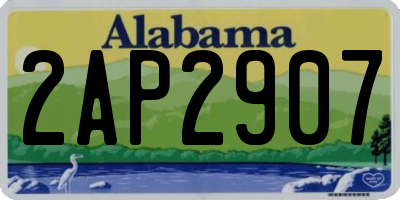 AL license plate 2AP2907