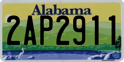 AL license plate 2AP2911