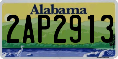 AL license plate 2AP2913