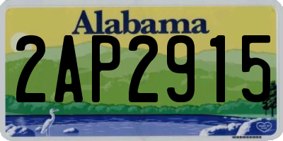 AL license plate 2AP2915