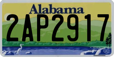 AL license plate 2AP2917