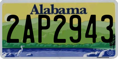 AL license plate 2AP2943