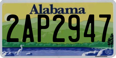 AL license plate 2AP2947