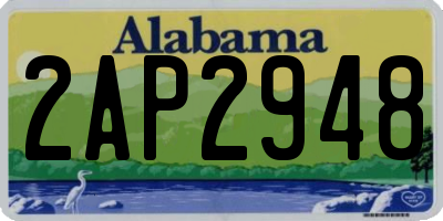 AL license plate 2AP2948