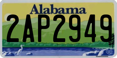 AL license plate 2AP2949