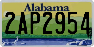 AL license plate 2AP2954