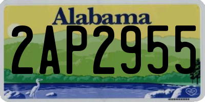 AL license plate 2AP2955