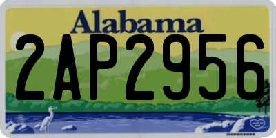 AL license plate 2AP2956