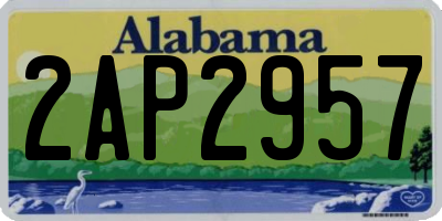 AL license plate 2AP2957