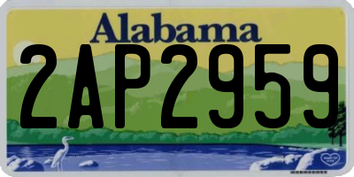 AL license plate 2AP2959