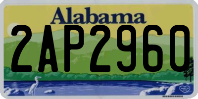 AL license plate 2AP2960