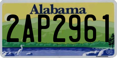 AL license plate 2AP2961