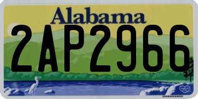 AL license plate 2AP2966