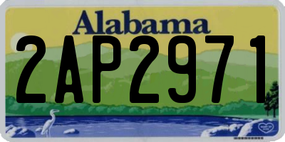 AL license plate 2AP2971