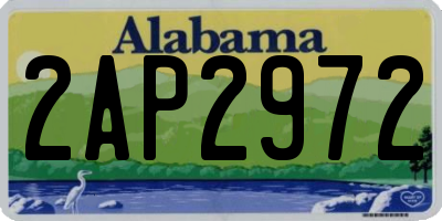 AL license plate 2AP2972
